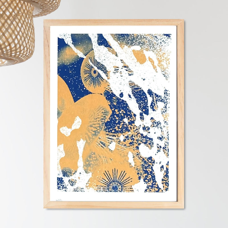 Bal des méduses, sérigraphie artisanale, fait main